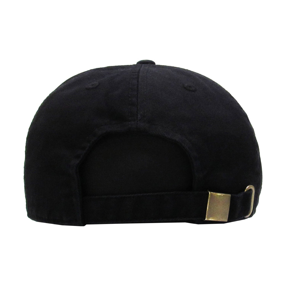De lo mio embroidered Logo Vintage Hats (Black / Metallic Gold)