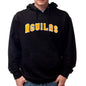Aguilas Black Hoodie with Separate Letters logo (White / Gold)