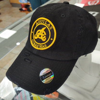 Aguilas Cibaeñas Embroidered Vintage Round-Logo Hat