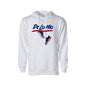 Dominican Phrase De lo mio Printed White Hoodie