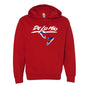 Dominican Phrase "De lo mio" printed Hoodie - Red