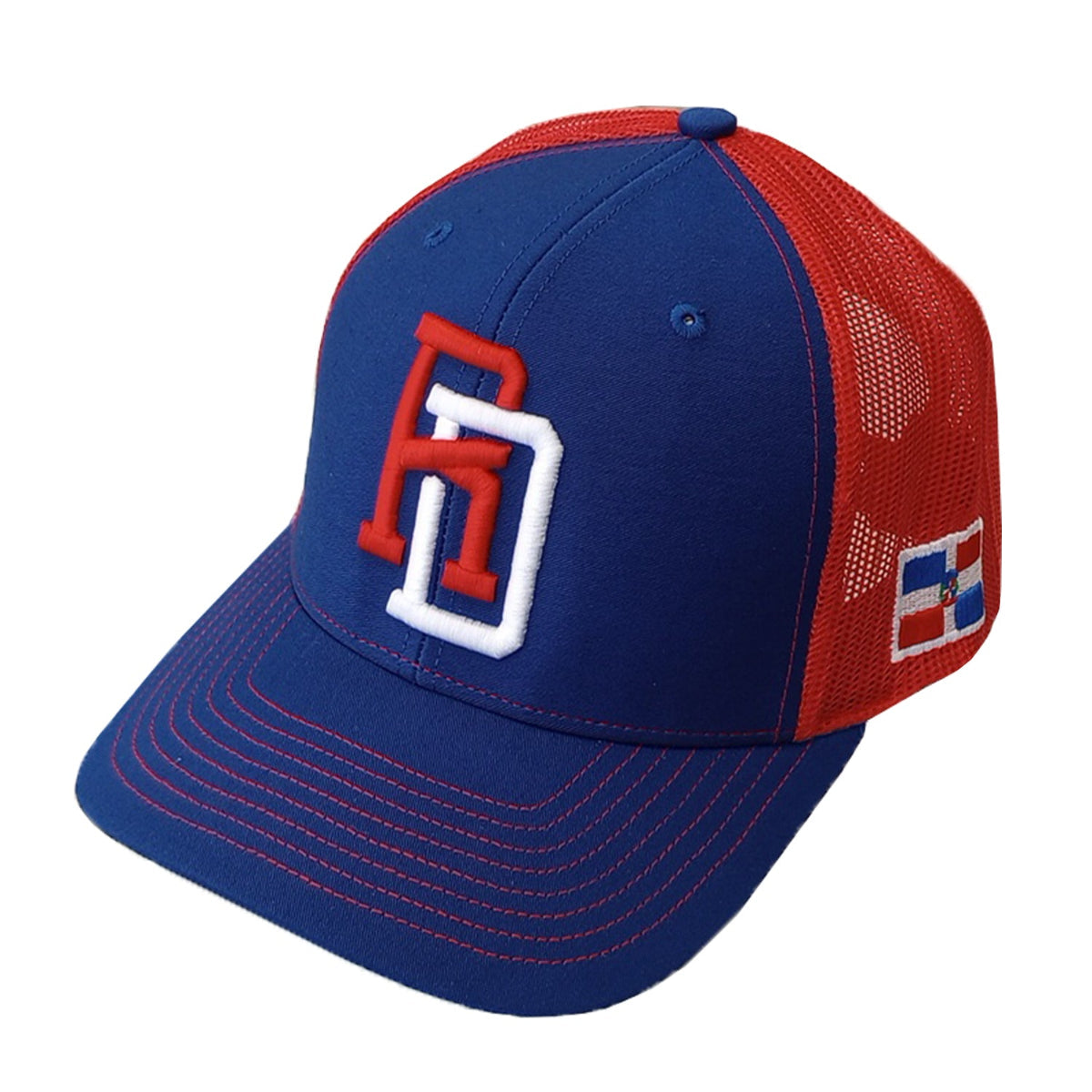 Dominican Republic SnapBack Mesh Royal Red Cap RD