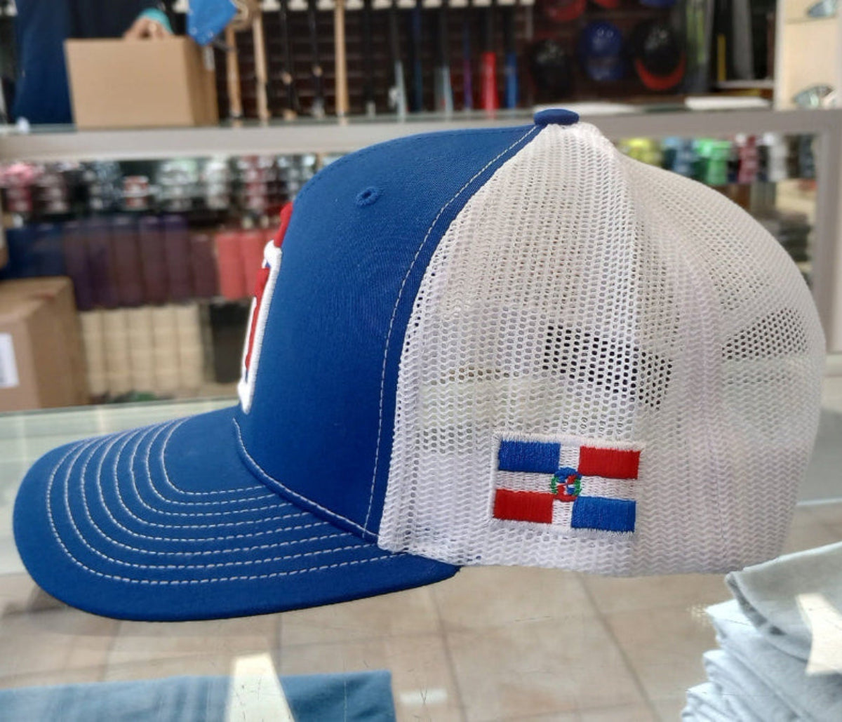 Dominican Republic SnapBack Mesh Royal Red Cap RD