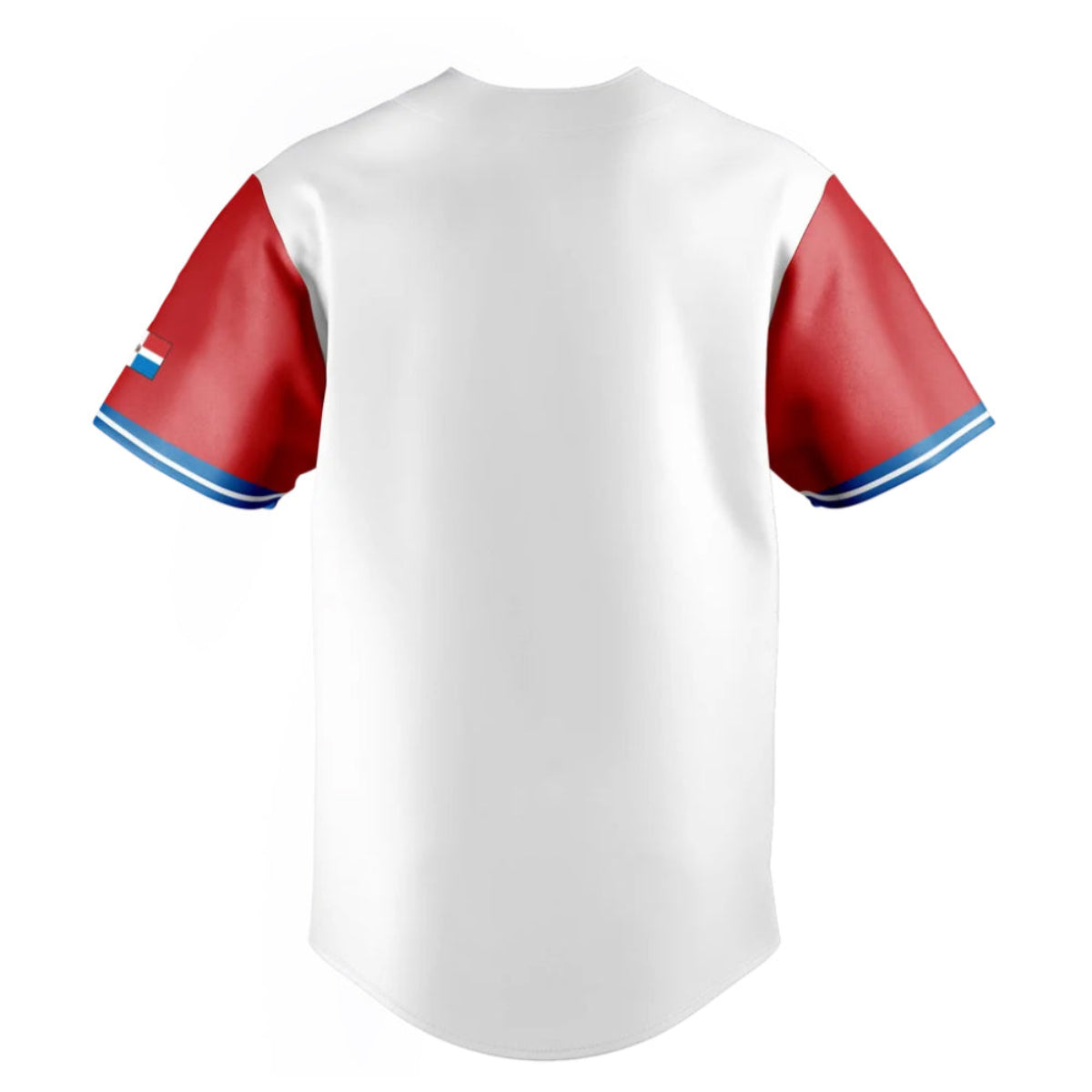 Dominicana Full Button Sublimated Jersey - White / Red