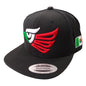 Embroidered Eagle and flag Mexico SLIM LOGO SnapBack hat