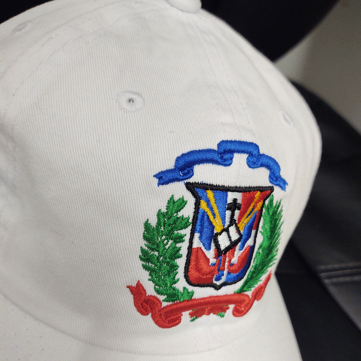 Escudo Republica Dominicana - Dominican Shield White / Full Color Dad Hat