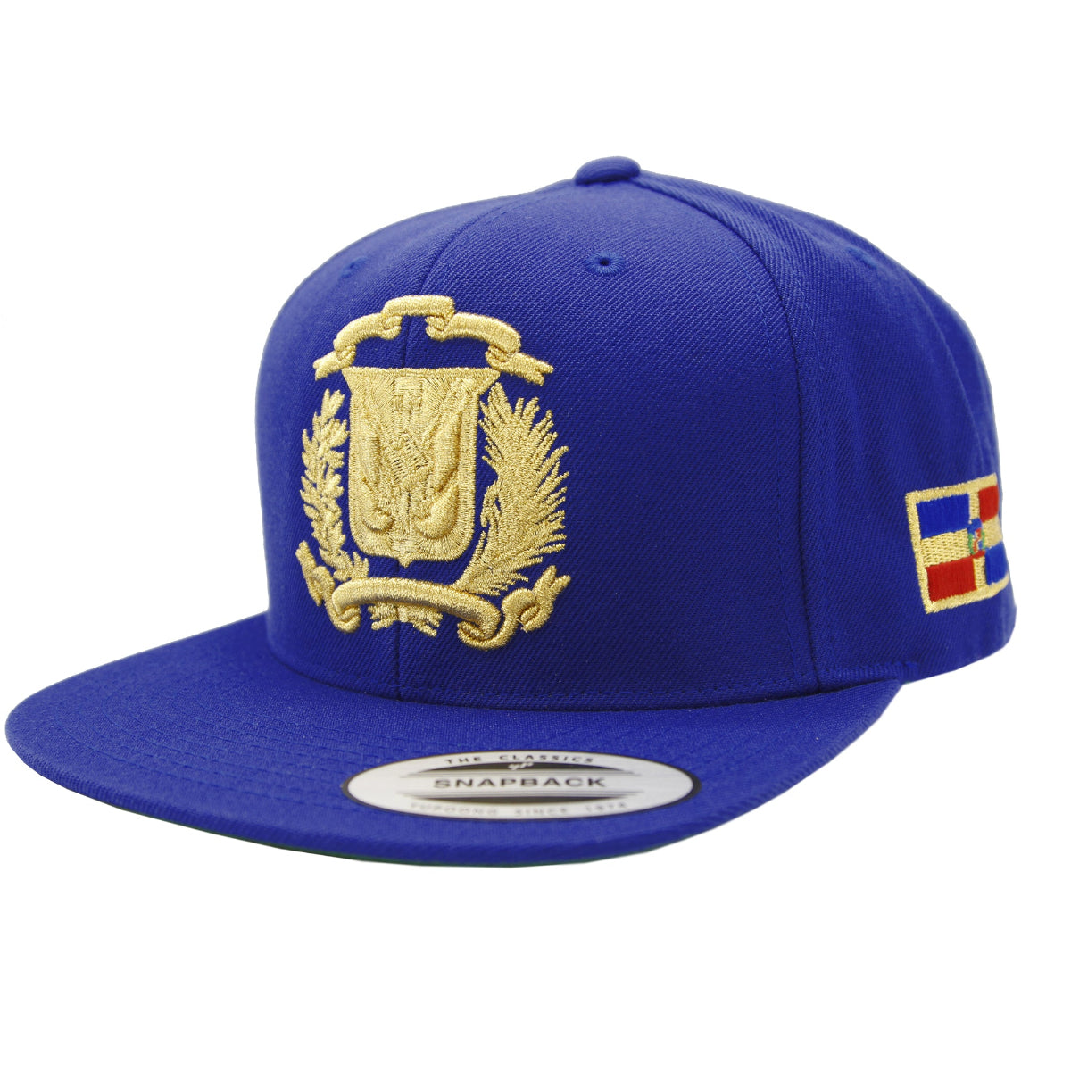 Escudo Republica Dominicana - Dominican Snapback Royal - Metallic Gold Hat
