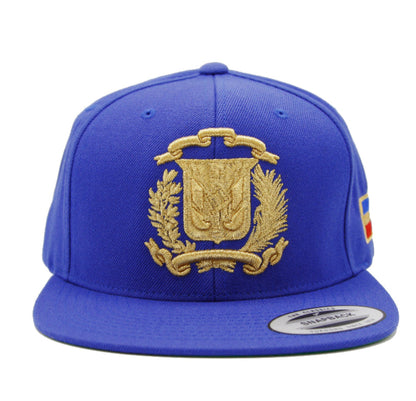 Escudo Republica Dominicana - Dominican Snapback Royal - Metallic Gold Hat