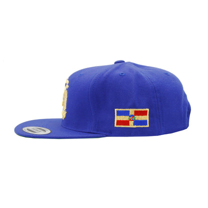 Escudo Republica Dominicana - Dominican Snapback Royal - Metallic Gold Hat