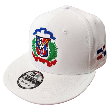 Escudo Republica Dominicana - Dominican Snapback White - Full Color Hat
