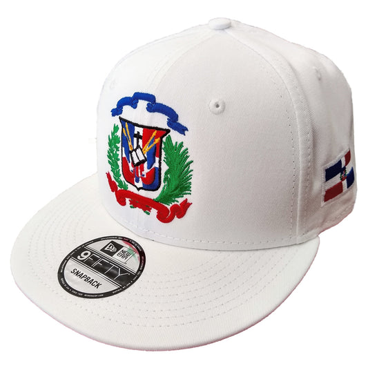 Escudo Republica Dominicana - Dominican Snapback White - Full Color Hat