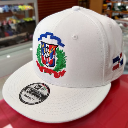 Escudo Republica Dominicana - Dominican Snapback White - Full Color Hat