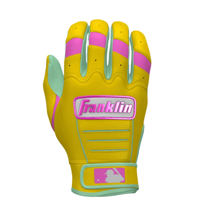 Franklin CFX PRO CUSTOM Batting Gloves - Yellow/Mint