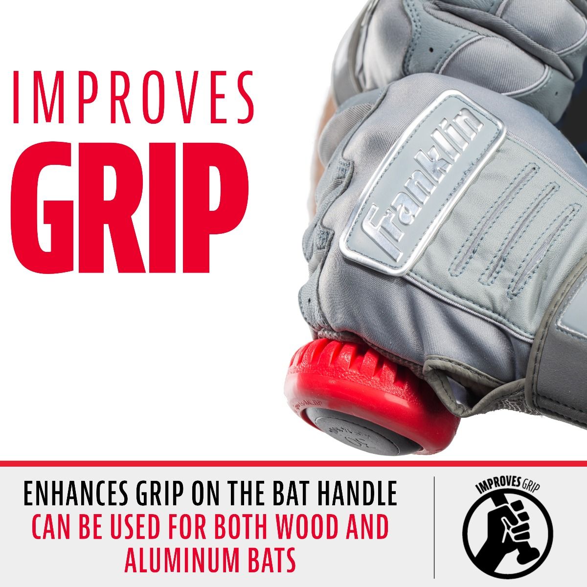 Franklin Sports MLB Gator Grip Baseball Bat Grip Knob