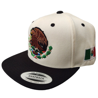 Mexico Snapback hats Embroidered Shield and flag
