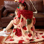 Cozy Strawberry Plush Robe