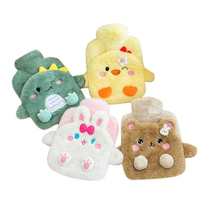 KUSHIE’s SnuggleBud Mini Warmers – 400ml Plush Hot Water Bottles for Cramps, Comfort & Self-Care