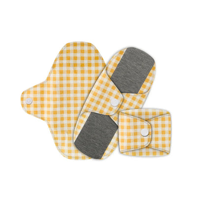 CozyFlow Trio 3pc Lite Reusable Panty Liners
