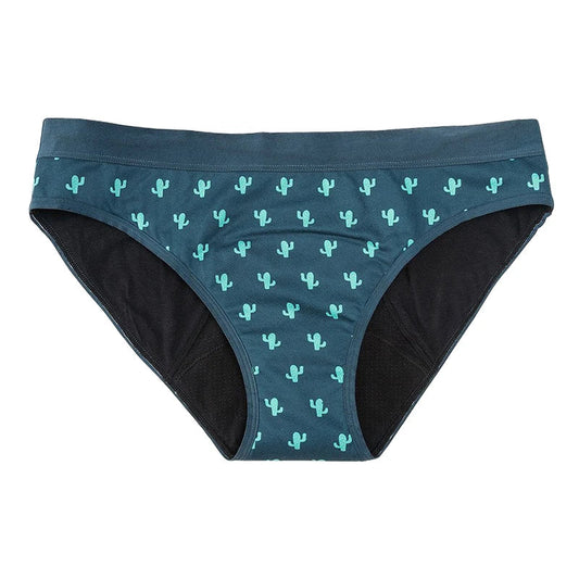 Youth Cacti/Floral Cotton Menstrual Panties