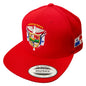 SnapBack Panama Hats with Embroidered Panama Shield and Flag