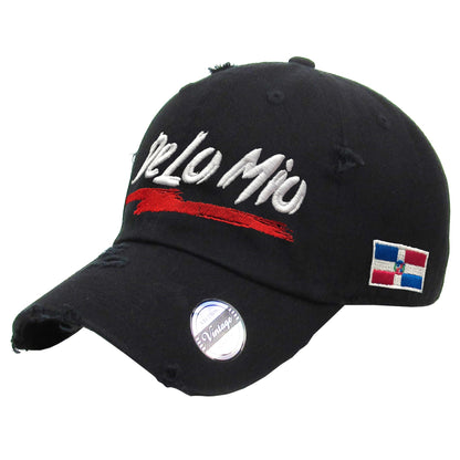 "De lo mio" embroidered  logo Dominican Vintage Hat