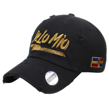 "De lo mio" embroidered  logo Dominican Vintage Hat