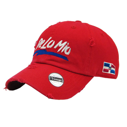 "De lo mio" embroidered  logo Dominican Vintage Hat