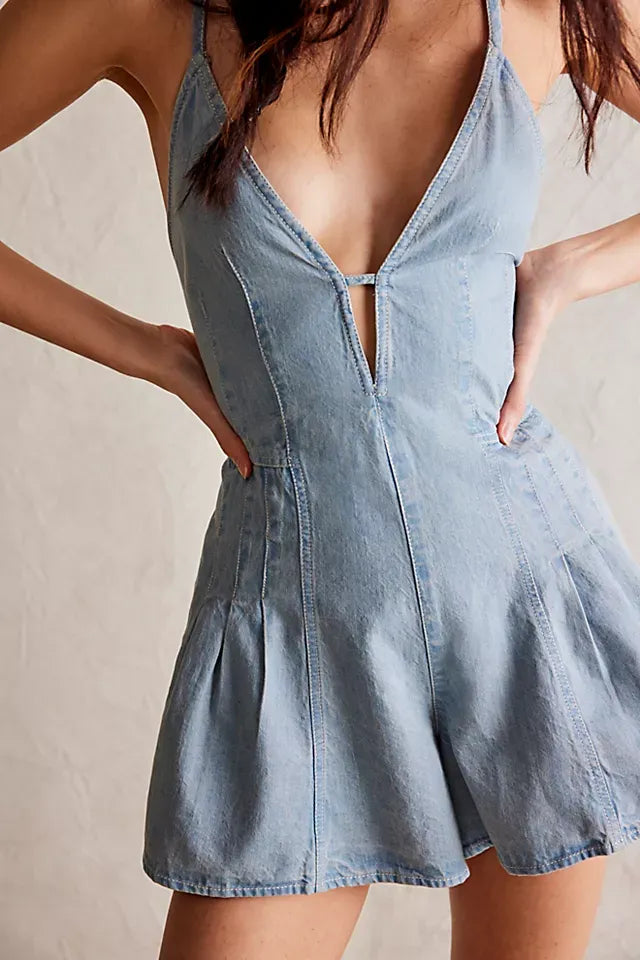 Dazed Denim Romper