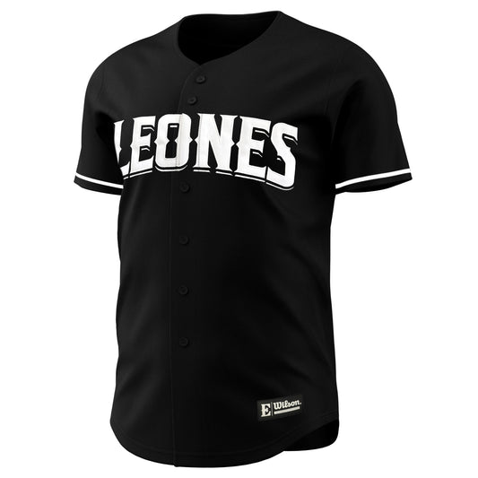 Leones del Escogido Jersey | Wilson Black Button-Up | LIDOM Baseball